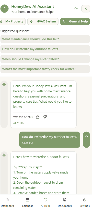 AI Assistant Screenshot